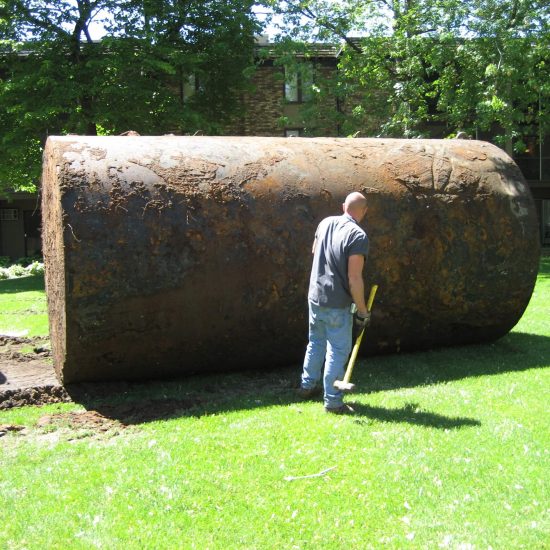 Underground oil tank removed